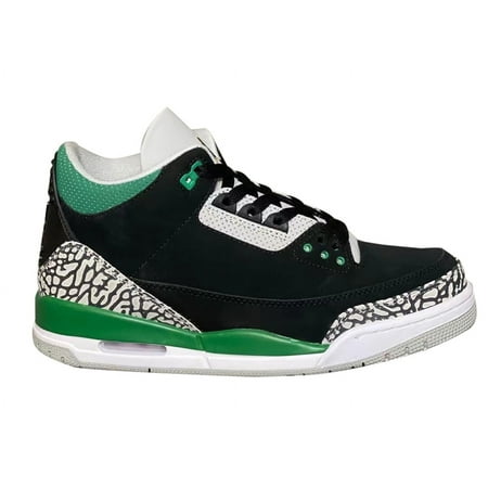 Men's Jordan 3 Retro "Pine Green" Black/Pine Green-Silver-White (CT8532 030) - 10
