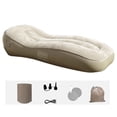 thumbnail image 2 of Sofá Cama Individual Inflable, Tumbona De PVC Con Bomba Para Picnics, 2 of 7