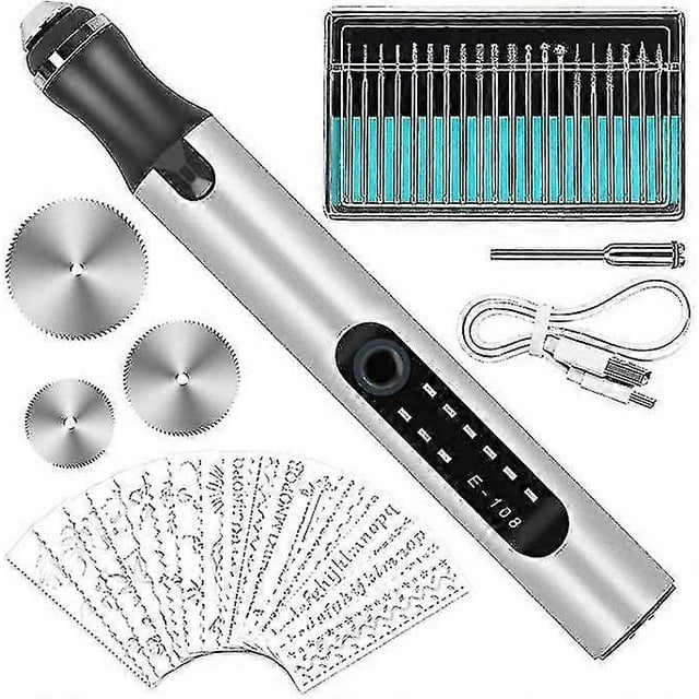 Electric Engraving Pen, Multifunction Usb Rechargeable Engraving Tools Mini Engraving Pen