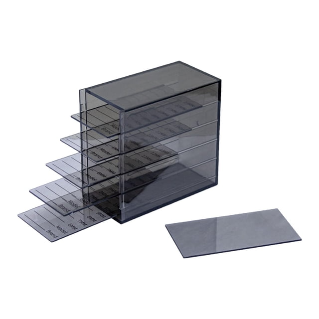 Caja de almacenamiento de pestañas Yuyangstore Negro