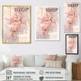 thumbnail image 4 of Designart "Modern Cherry Blossom Striped Design" Cherry Floater Framed Wall Art Living Room, 4 of 5