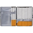 thumbnail image 4 of Set of 2 Metal-Plated 100s Cigarette Case & Stash Box (Silver Reflective), 4 of 5