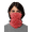 Red, variant on Paisley Bandana Neck Gaiter Tube Headwear Motorcycle Face Scarf-Adult Unisex-Red