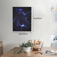 thumbnail image 2 of Xecao Blue thunder bolt light for Ready-to-Hang Canvas Art 12x16 Inches - Waterproof HD Print Solid Wood Frame for Gifting,Vertical, 2 of 8