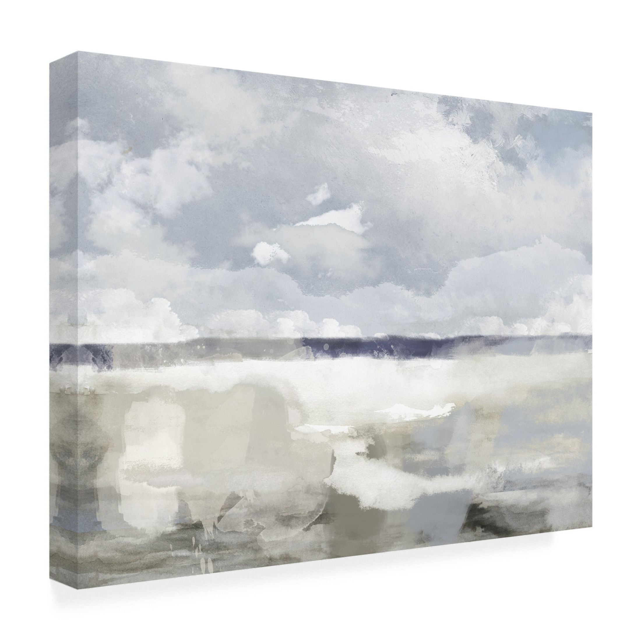 Canvas Wall Art - Sasha 'The Sea The Sky' Wall Art for Living Room, Bedroom, or Office Décor by Trademark Fine Art - 32 x 24 Inches