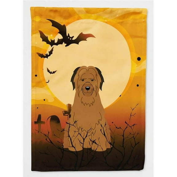 Carolines Treasures BB4348CHF Halloween Briard Brown Flag Canvas House Size