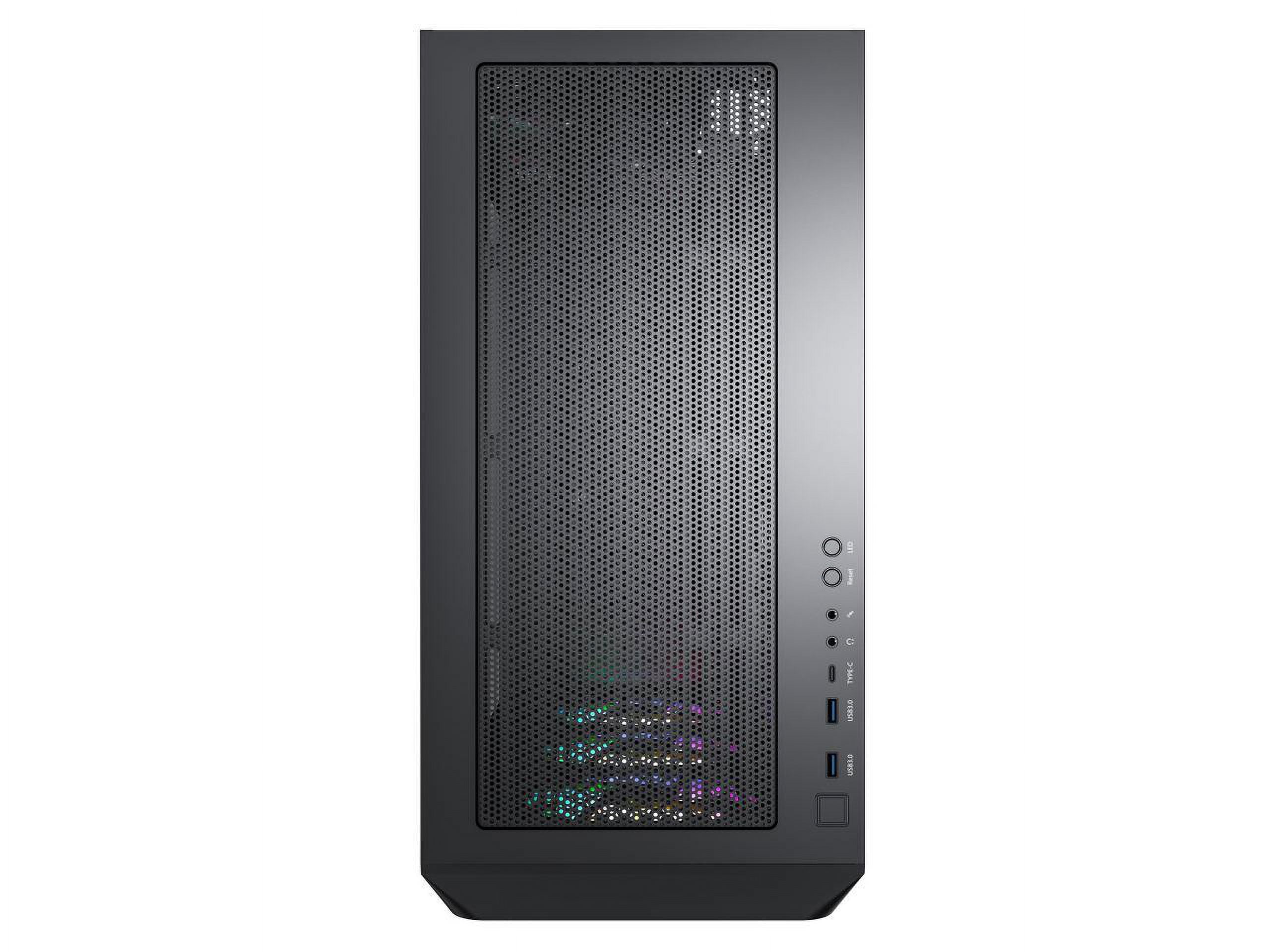 Montech E-ATX Mid Tower Computer Case with ARGB Fans, Black