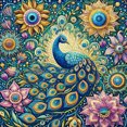 thumbnail image 1 of Motif Paon - Peinture Diamant DIY, 1 of 6