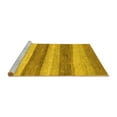 thumbnail image 2 of Ahgly Company Machine Washable Indoor Rectangle Abstract Yellow Modern Area Rugs, 2' x 3', 2 of 4