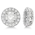 thumbnail image 2 of Vintage Boucles d'Oreilles Rondes en Diamant, Vestes en Or Blanc 14k (0.22ct), 2 of 4