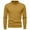 Yellow, variant on HAiming Men Knitted Sweaters Solid Color Long Sleeved Half Turtleneck Pullover Tops Fall Winter Casual Slim Jumper