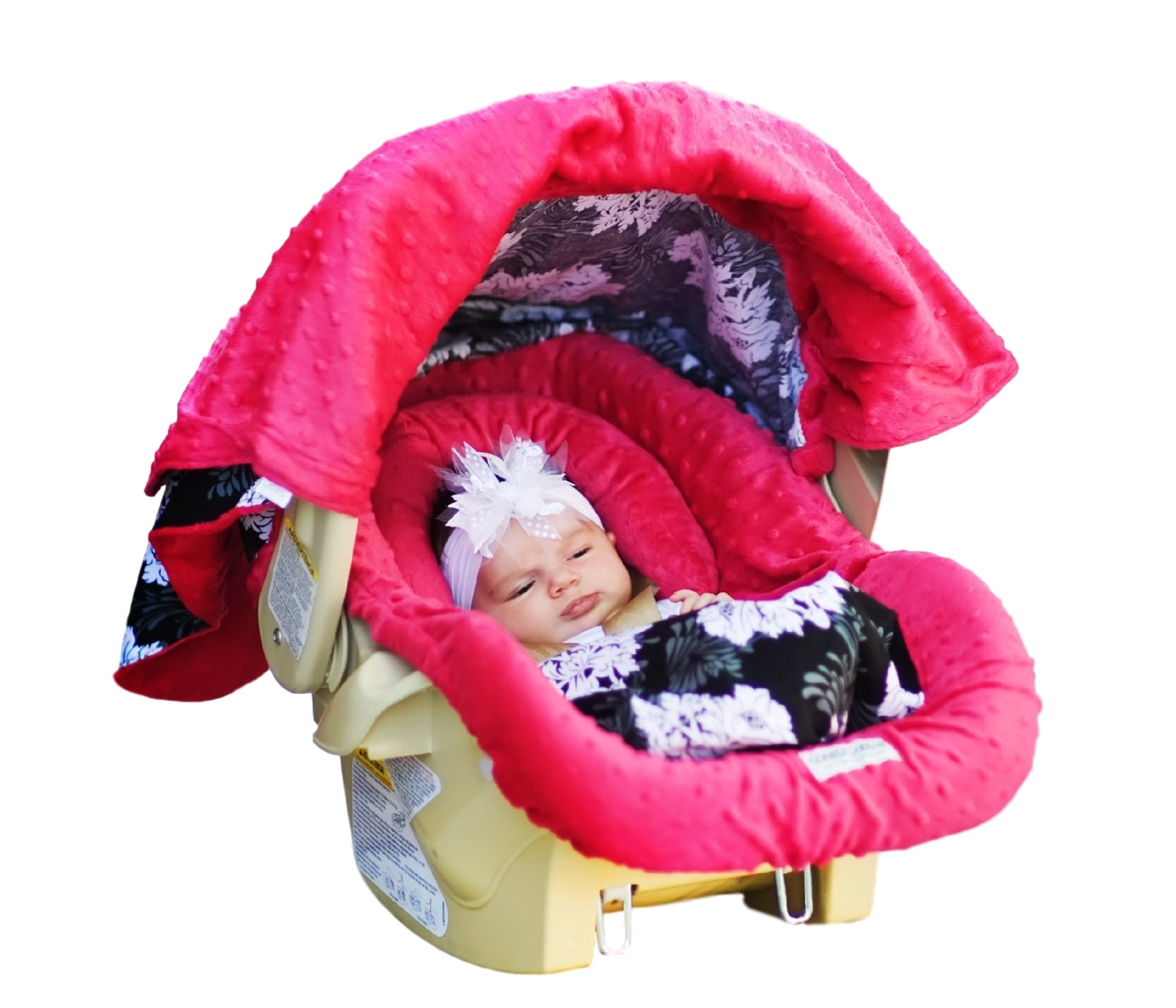 The Whole Caboodle 5 Pc Set for Baby Car Seat Carseat Canopy Cover Blanket New