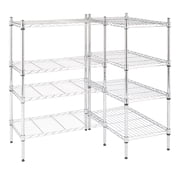 Ktaxon 8-Tier Wire Shelving Unit, Steel Storage Rack for Office Kitchen 23.6 W x 14 D x 71 H, Silver