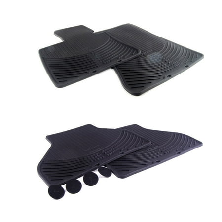 Bmw All Weather Mats - BMW E70 X5 FRONT & REAR ALL WEATHER RUBBER FLOOR MAT SET MATS 2007-2013 GENUINE
