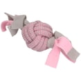 thumbnail image 3 of 3 Pink Small Dog Puppy Fleecy Rope Play Toy Bundle Great For Teeth & Gums, 3 of 8