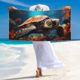 thumbnail image 5 of Bingfone Realistic Turtle Oversized 27.7x55 Inches Beach Towel, Super Absorbent Soft Plush Pool Towel, Bath Towel for Travel Sports Pool Swimming Bath Camping Yoga Girls Women Adults, 5 of 6