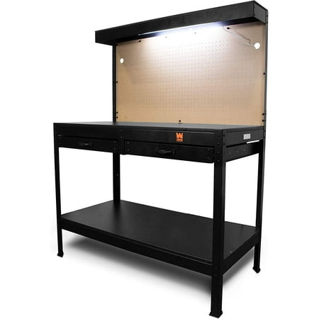 

48-Inch Workbench with Power Outlets and Light