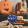 thumbnail image 5 of Starry Night Glass Pumpkins - Illuminated LED Fall Decor with Auto Timer - Sparkling Halloween & Thanksgiving Centerpiece for Bedroom, Mantel, or Entryway, 5 of 8