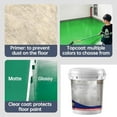 thumbnail image 4 of Vansen Floor Paint, Vansen Epoxy Floor Paint, Epoxy Colored Sand Self-Leveling Cement Floors Coating, High-Gloss Marble Effect EpoxyFloor Coating, EpoxyFloor Paints for Concrete (Green), 4 of 5