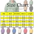 thumbnail image 4 of IYYVV Mens Hoodie Fabric Oversized Hooded Sweatshirt Oversize, Long Tall, Hood , Vintage, Running, Suit for Warm, Fall Winter, Coffee XL, 4 of 8