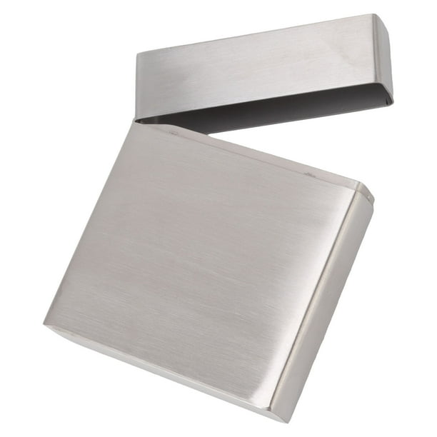 Estuche Para Cigarrillos De Acero Inoxidable Con Capacidad Para 20 Cigarrillos Estuche Para Cigarrillos Portátil Con Tapa Abatible Para Hombres Y Mujeres Plata