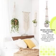 thumbnail image 4 of Yuarrent Cestas colgantes 100 hechas a mano, soporte para plantas, macramé, colgador de plantas, maceta para colgar en la pared interior, soporte para Jardín y Patio No.07 Yuarrent HA001777-07, 4 of 6