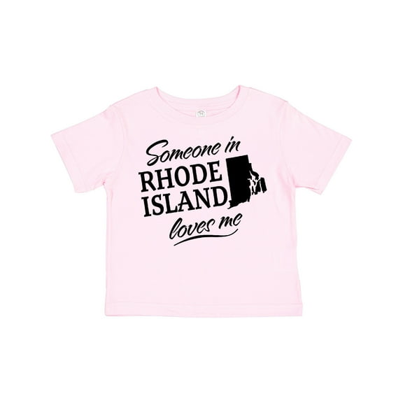 Inktastic Someone in Rhode Island Loves Me Boys or Girls Toddler T-Shirt