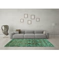 thumbnail image 3 of Ahgly Company Indoor Rectangle Persian Turquoise Blue Traditional Area Rugs, 3' x 5', 3 of 4