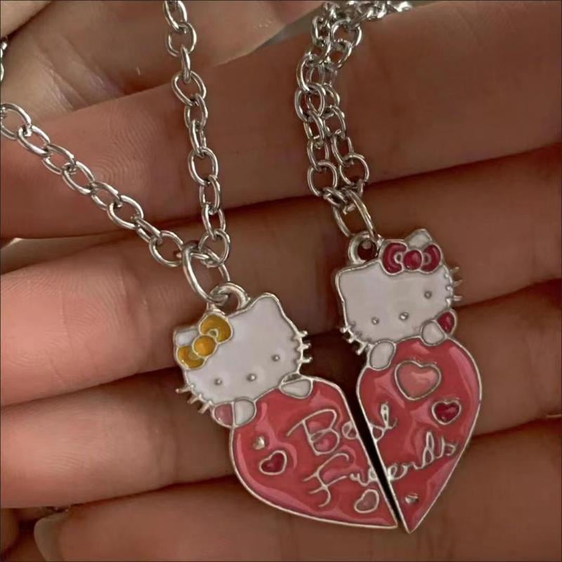 Hello Kitty Necklace Kawaii Anime Hello Kitty Couple Best Friend
