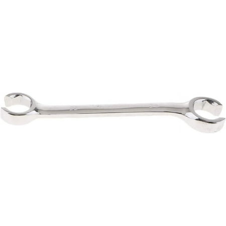 

Flare Nut Wrench Brake Pipe Spanner Offset Fuel Pipe Double Open End Wrench Chrome Vanadium Steel Silver 17mm x 19mm