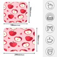 thumbnail image 4 of Red Apple Background Pattern Drying Dish Mat Quick Drying Absorbent Soft Durable for Kitchen 16" x 18", 4 of 10