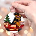 thumbnail image 4 of Red Truck Car with Dog Stained Glass Ornaments, Red Truck Car with Dog Ornament,Red Truck Car with Dog Christmas Tree Ornament, Red Truck Car with Dog Xmas Decorations dmspcu, 4 of 5