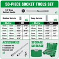 thumbnail image 4 of SK Hand Tools SK01354 50 Piece 1/4 160P Mechanic Tool Set, 4 of 5