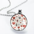 thumbnail image 2 of LOVE Elegant Glass Circular Pendant Necklace - Stunning Jewelry for Every Occasion, 2 of 5