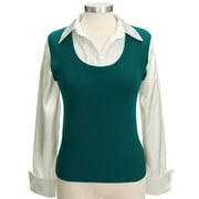 Women's Layered Scoop Sweater