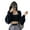 Black, variant on Womens Shrug Boleros Lightweight Long Sleeve Open Front Cropped Cardigan Sweaters Cardigans for Dresses Streetwear