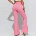 thumbnail image 6 of ZOIGHDA Flare Leggings for Women High Waisted Yoga Pants Basic Solid Color Stretch Workout Bell Bottoms(X-Large), 6 of 6