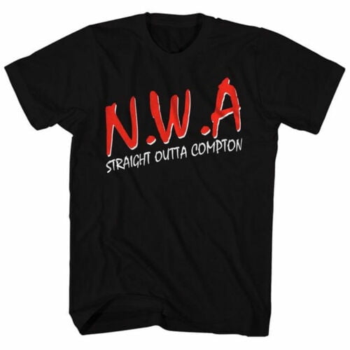 Official NWA Straight Outta Compton Mens Black T Shirt NWA T Shirt Classic  Tee
