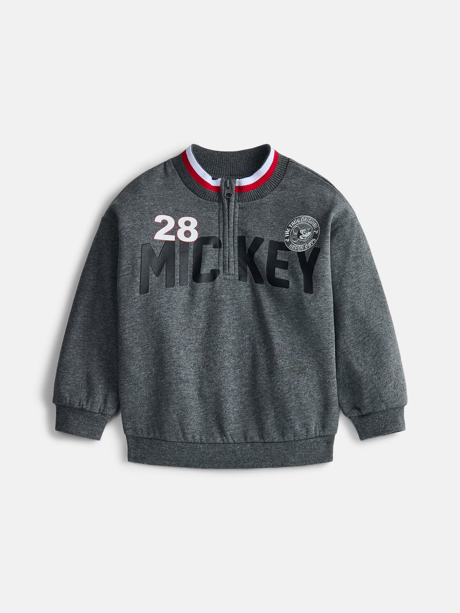 Mickey and Friends Toddler Boys Quarter Zip Pullover and Pants Set, 2-Piece, Sizes 12M-5T
