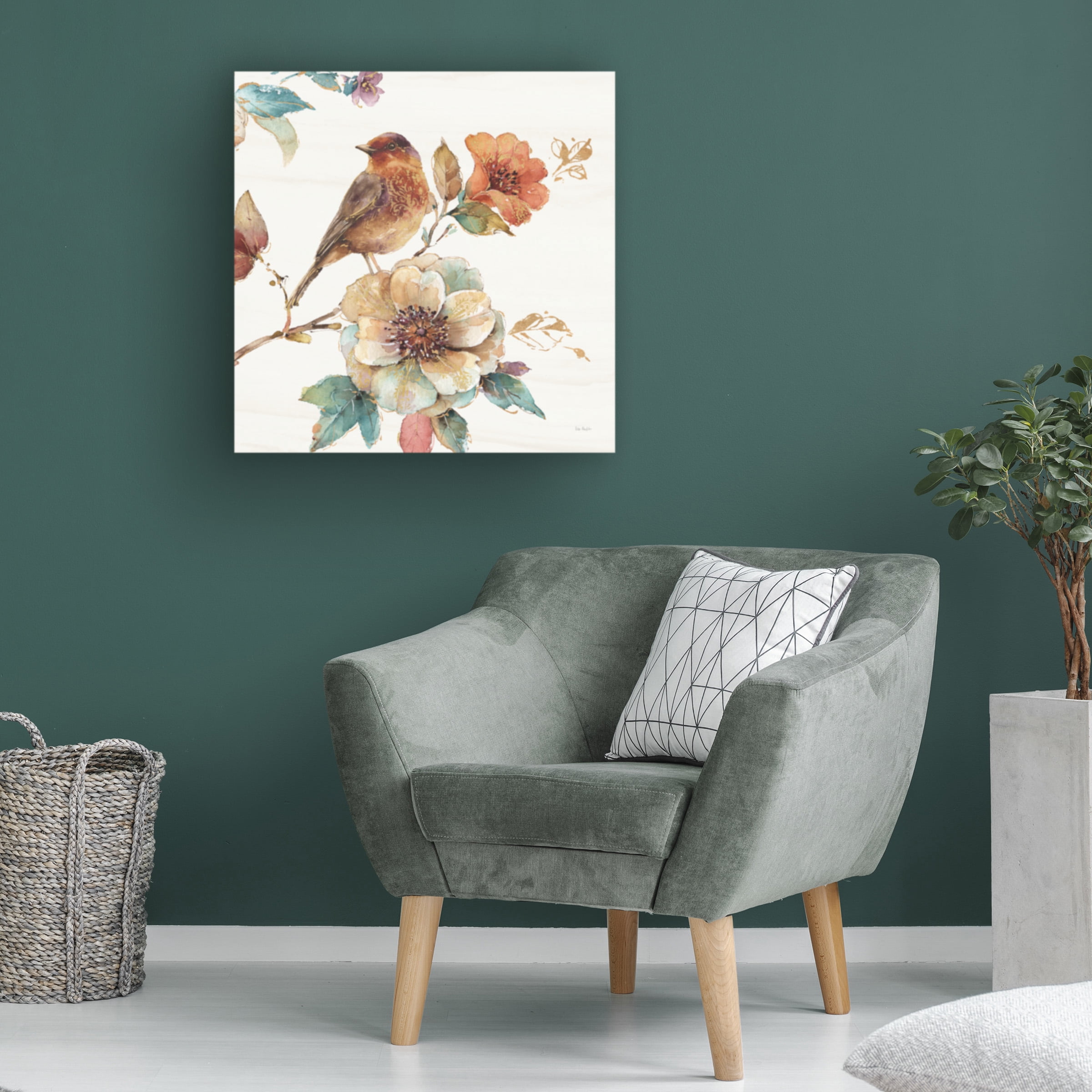 Lisa Audit 'Spiced Nature II Soft White' Canvas Art
