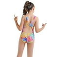 thumbnail image 2 of Gyratedream Girls One Piece Swimsuit Beach Bathing Suit Swimwear for Kids Children Swimming Suit 2-14 Years, 2 of 6