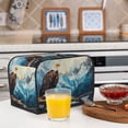 thumbnail image 5 of KLL Iceberg Bald Eagle Print 2 Slice Toaster Dust Covers Kitchen Small Appliance Cover with 2 Pockets,Can hold Jam Spreader Knife & Toaster Tongs (11.4 x 7.9 x 7.5), 5 of 6