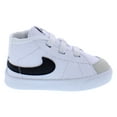 thumbnail image 2 of Nike Blazer Mid Crib Infant/Toddler Shoes Size 2, Color: White/Black/White, 2 of 5