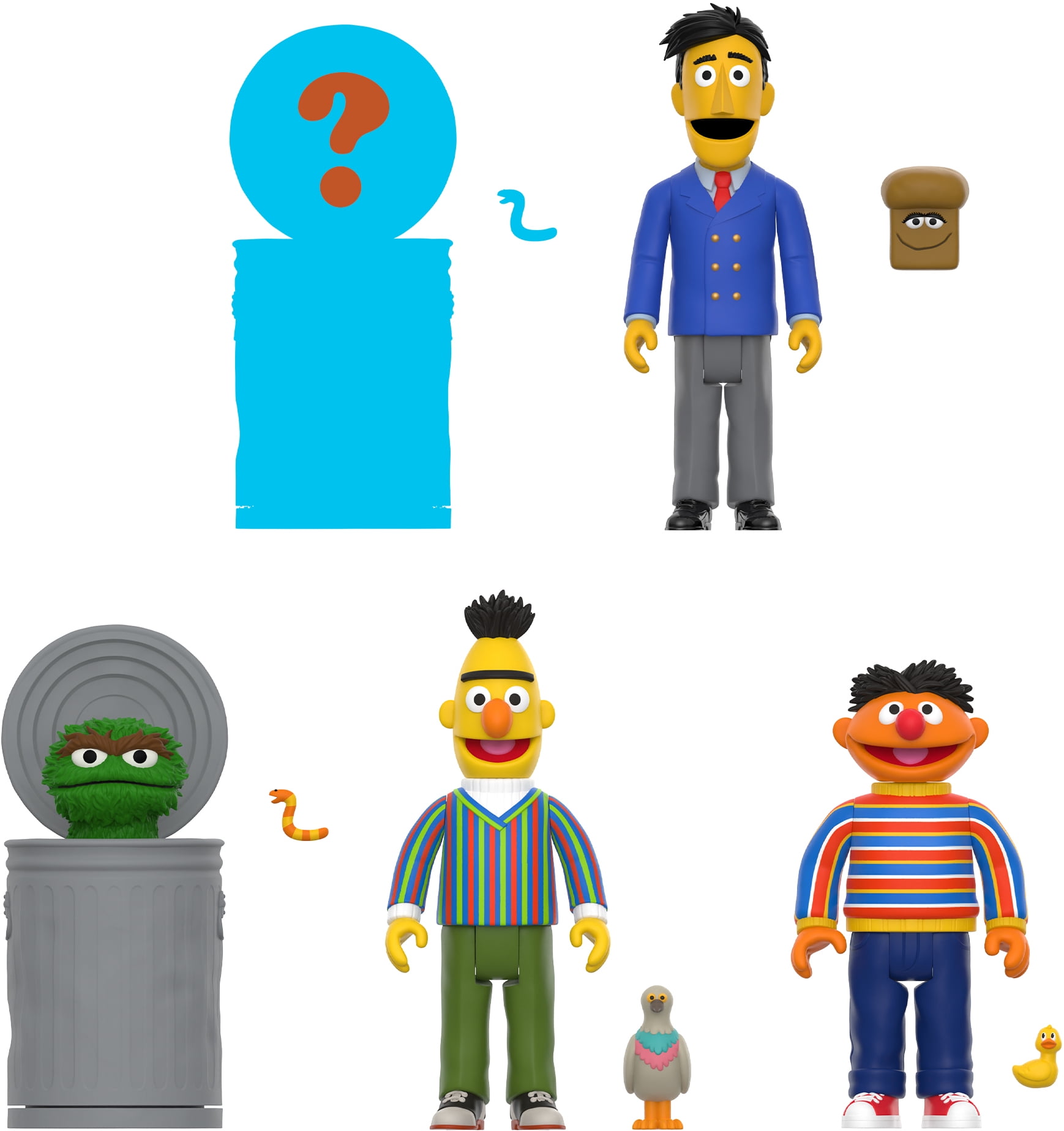 Super7 - Sesame Street - Reaction Blind Box Wv3 - 12pc Flat