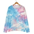 thumbnail image 6 of Bovemsi Womens Sweatshirts Fashionable Autumn And Winter Casual Tie Dye Pattern Long Sleeved Loose Top Fall Fashion Outfits 2025 Clothes, 6 of 9
