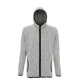 thumbnail image 1 of Tri Dri - Chaqueta de punto polar modelo Melange para hombre (Gris/Mota Negra), 1 of 3