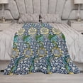 thumbnail image 6 of William Morris Floral Pattern Throw Blanket Flower Art Vintage Blanket for Sofa Bed Couch Chair Or Dorm 30"x40", 6 of 16