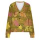 thumbnail image 4 of Puntoco Chaqueta De Punto Informal Con Estampado De Hojas Para Mujer, Chaqueta Con Botones, Abrigo De Felpa, Para Otoño E Invierno, 4 of 4