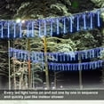 thumbnail image 3 of Outdoor Meteor Shower Lights, 11.8 Inch 8 Tube 192 LEDs Meteor Light, Christmas Snow Falling Rain Lights for Xmas Tree Holiday Wedding Outdoor Party Patio Decoration (Blue), 3 of 7