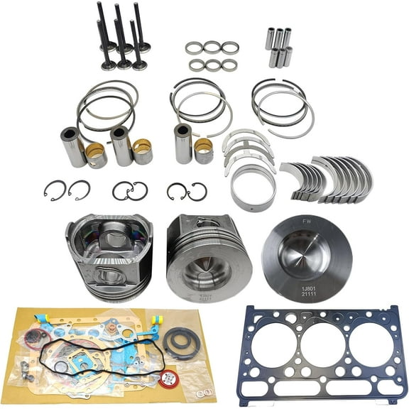 D1803-CR Engine Overhaul Rebuild Kit (No cylinder liner) For Kubota D1803-CR Engine L2800F L3240F L3540GST Tractor STW40 FT300 KL34H KL315 Combustion Chamber 49mm